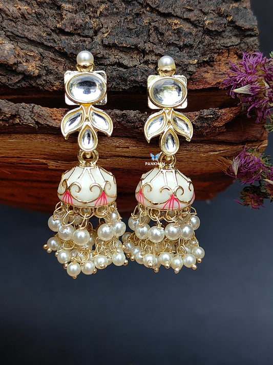 Beautiful jhumka style earrings