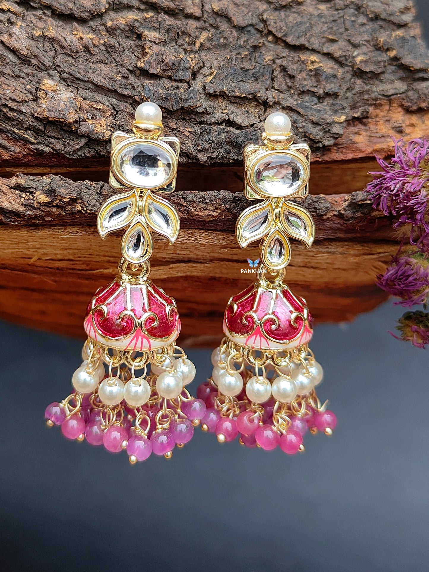 Beautiful jhumka style earrings