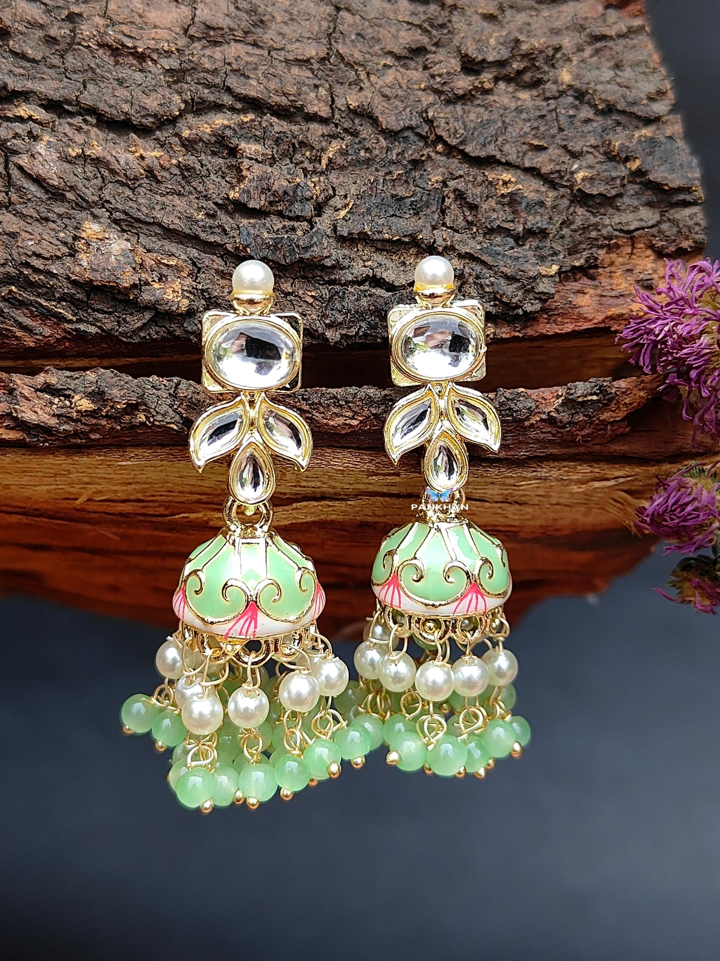 Beautiful jhumka style earrings