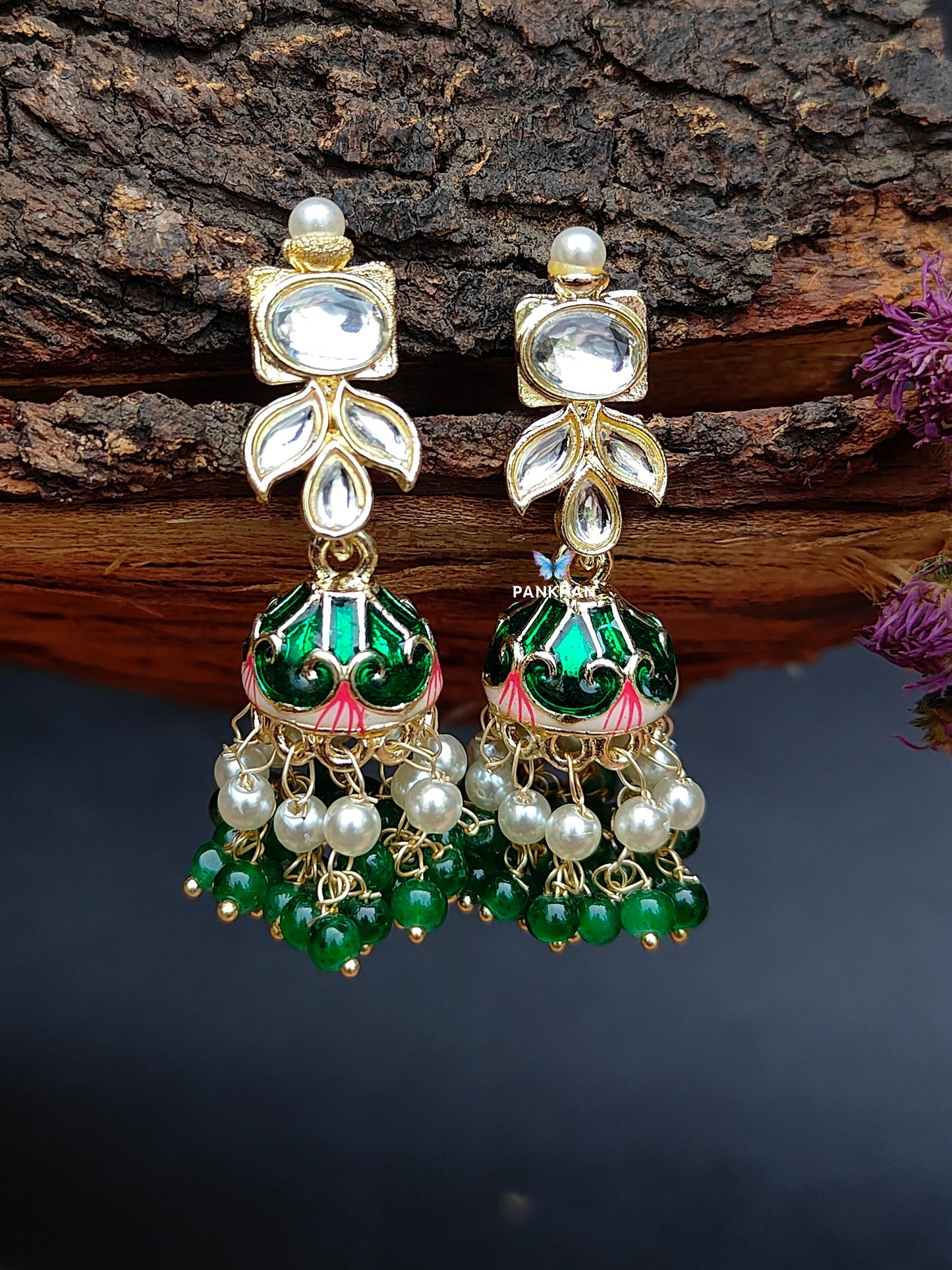 Beautiful jhumka style earrings