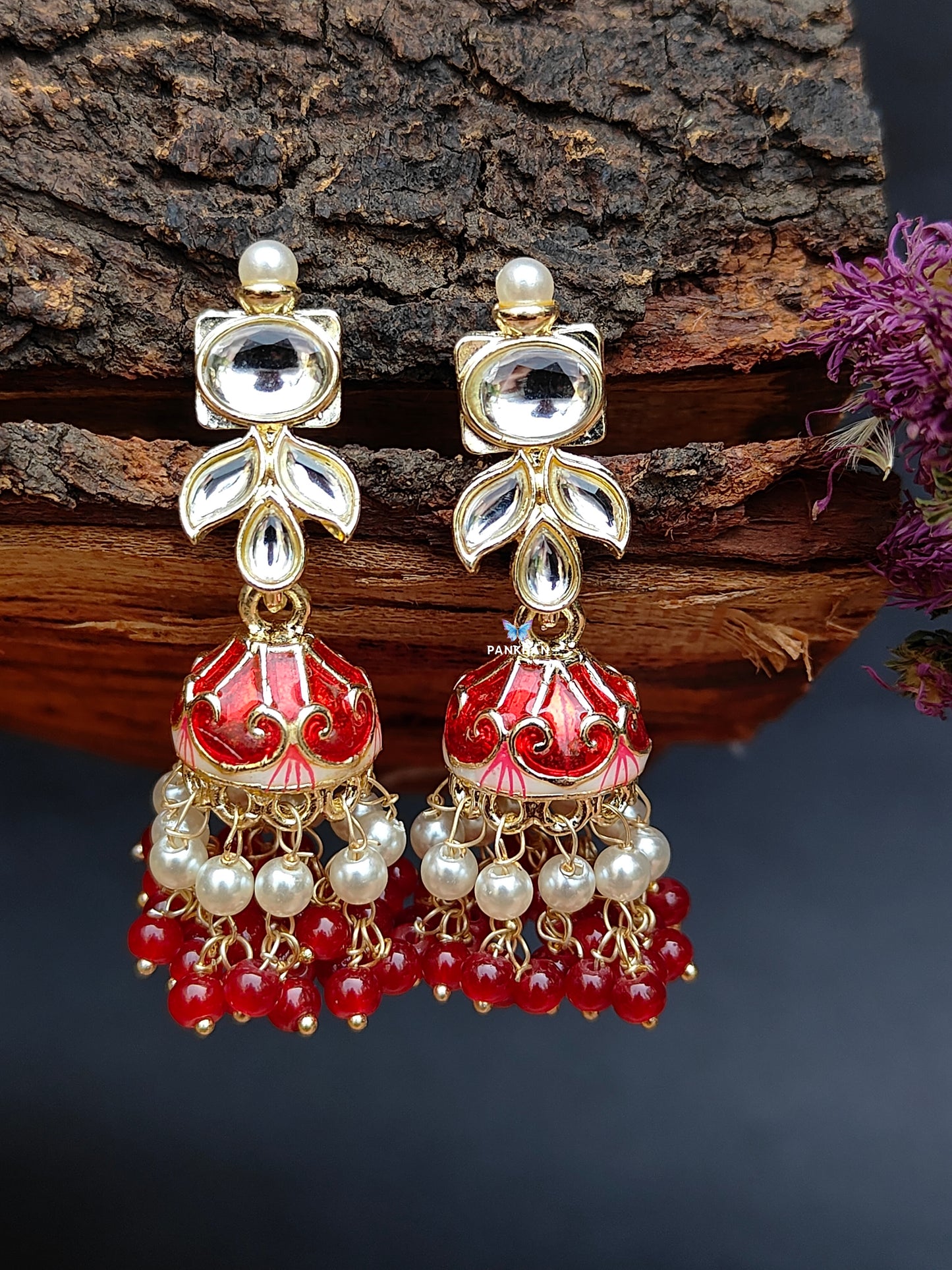 Beautiful jhumka style earrings