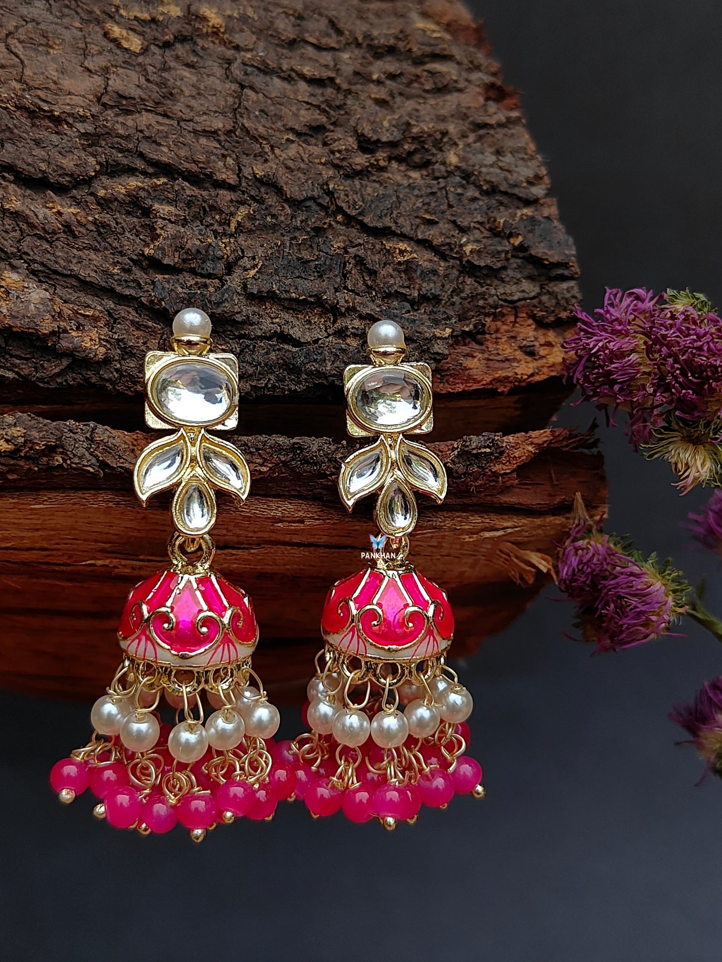 Beautiful jhumka style earrings