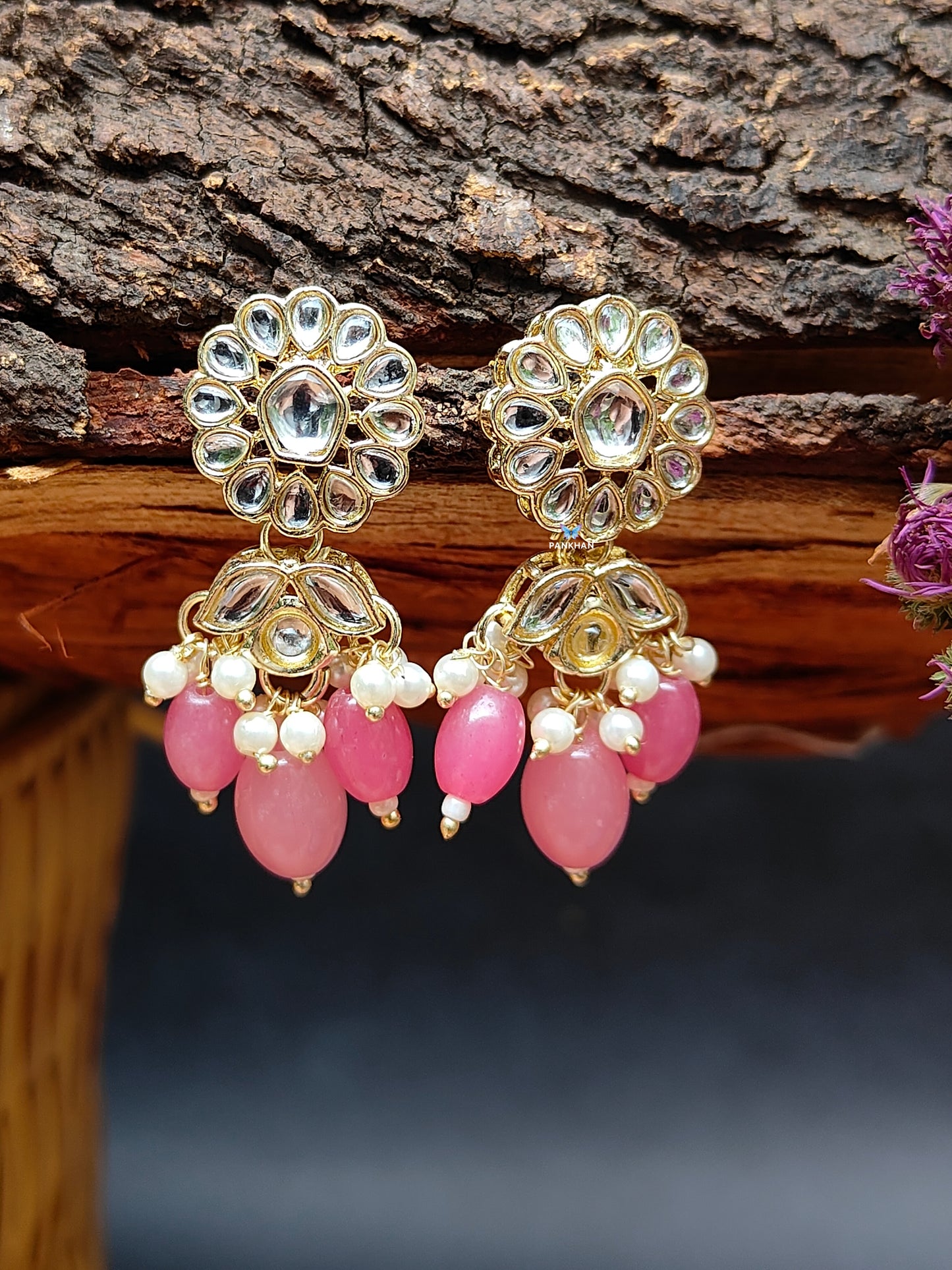 Beautiful kundan earrings