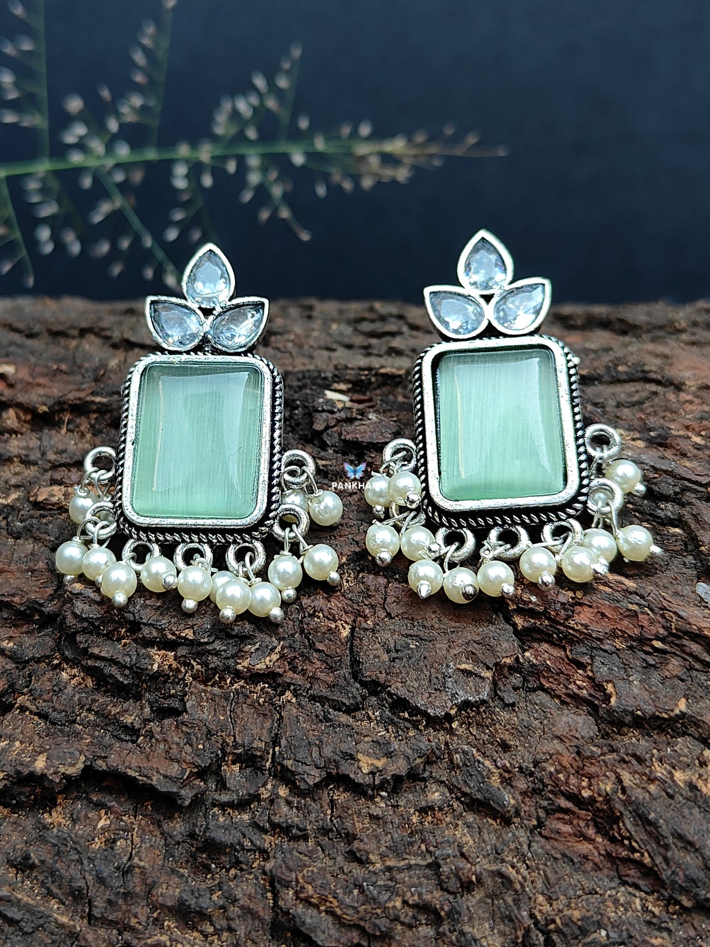 Siya Oxidised earrings