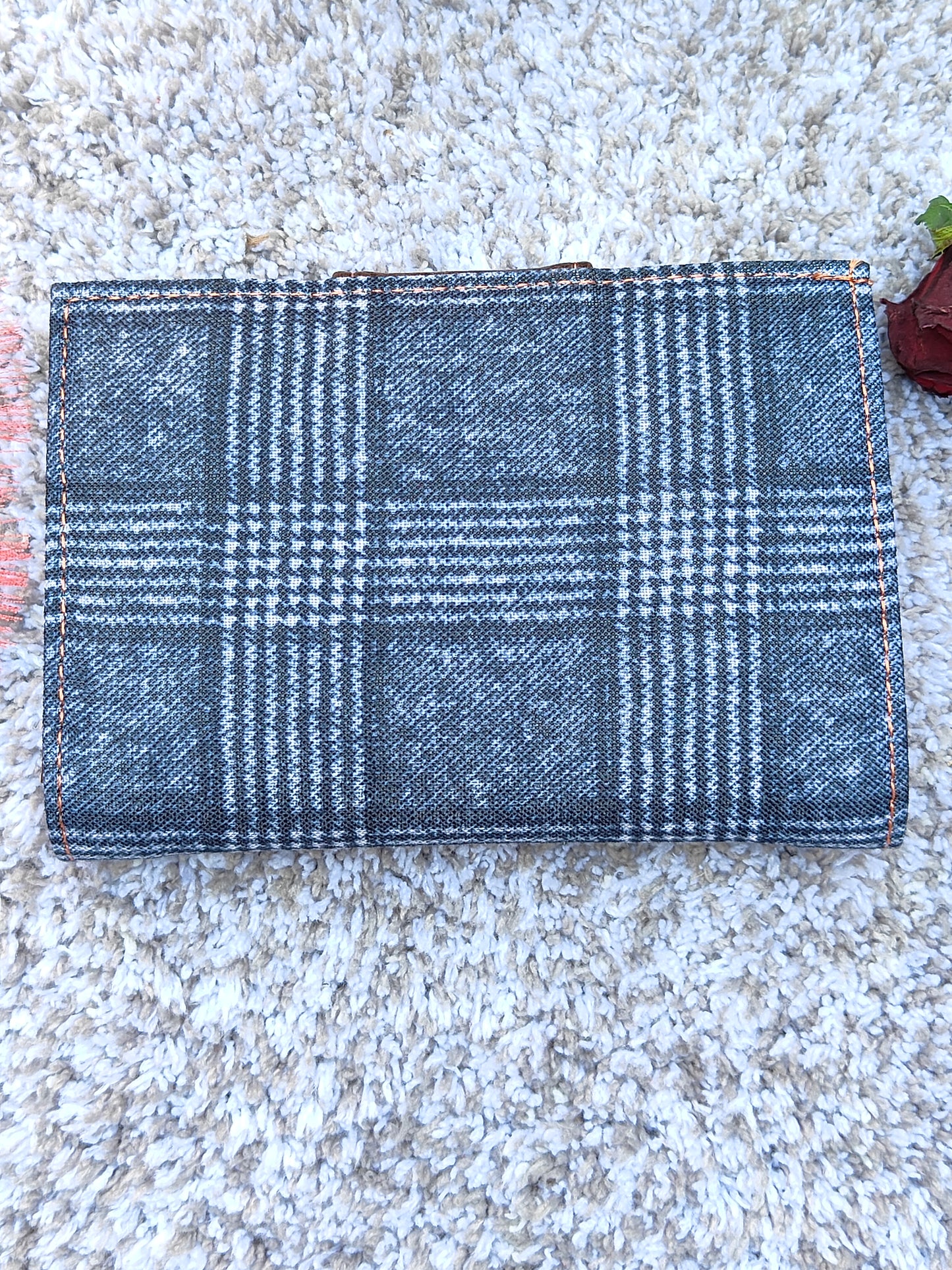 Beautiful small Jeans print wallet