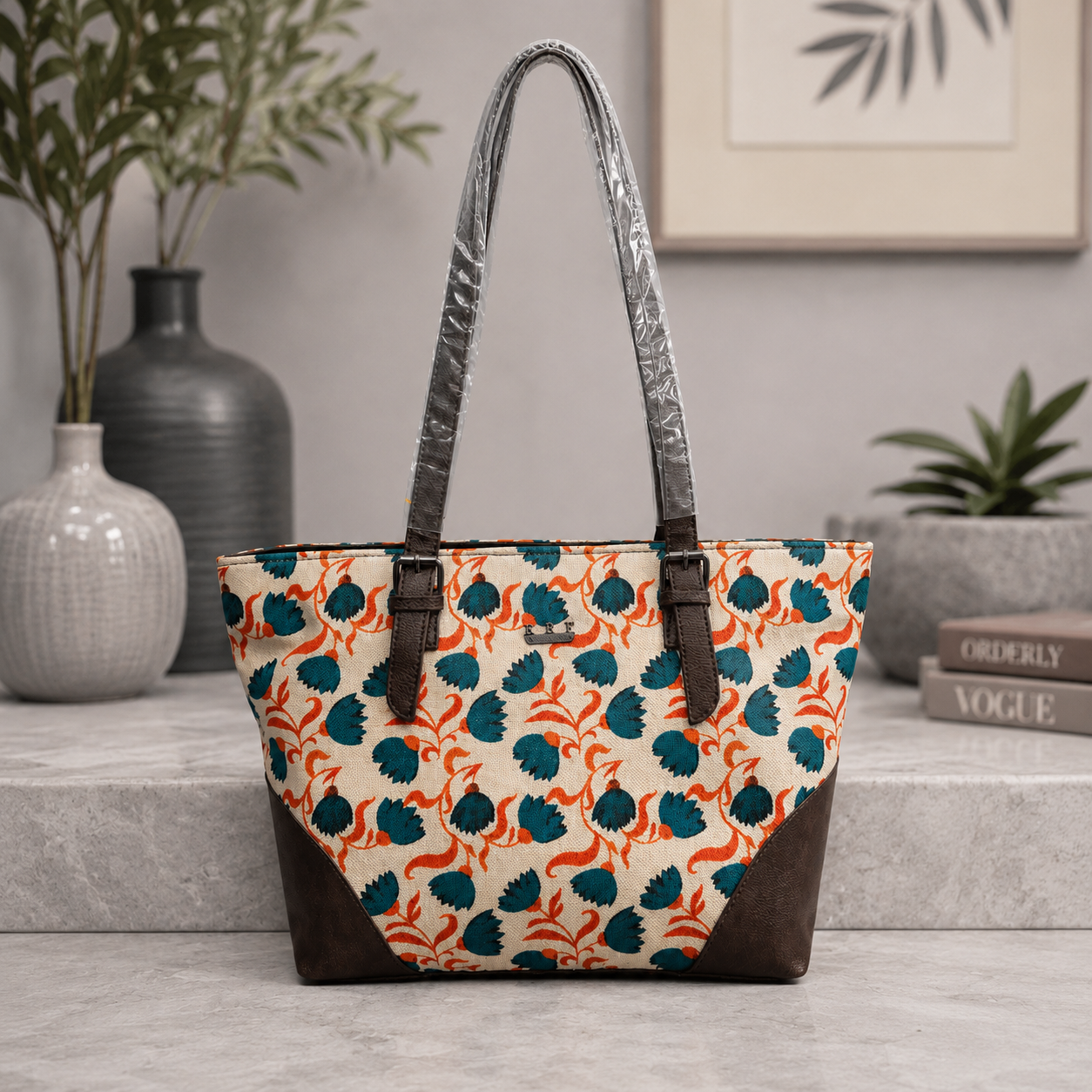 Jasmin Floral tote Medium