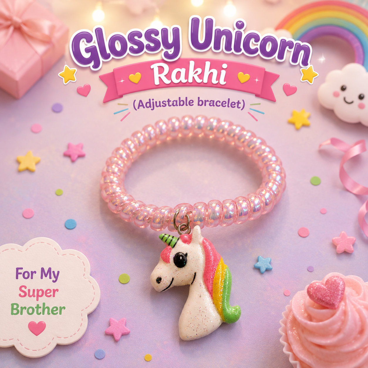 Glossy Unicorn (Adjustable Bracelet)
