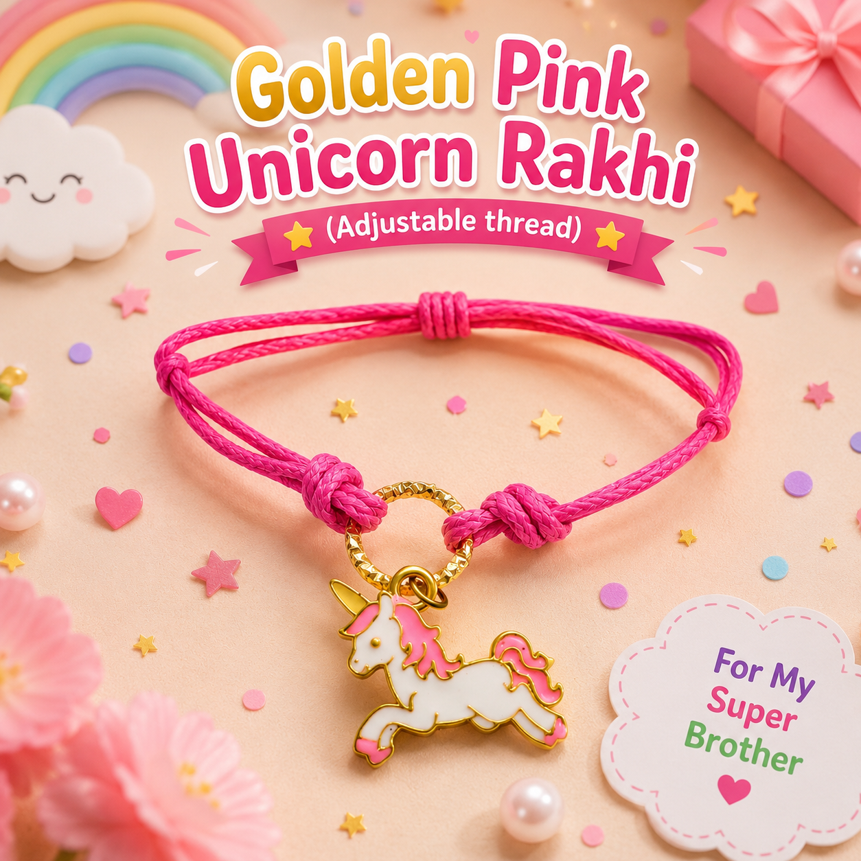 Golden Pink Unicorn 