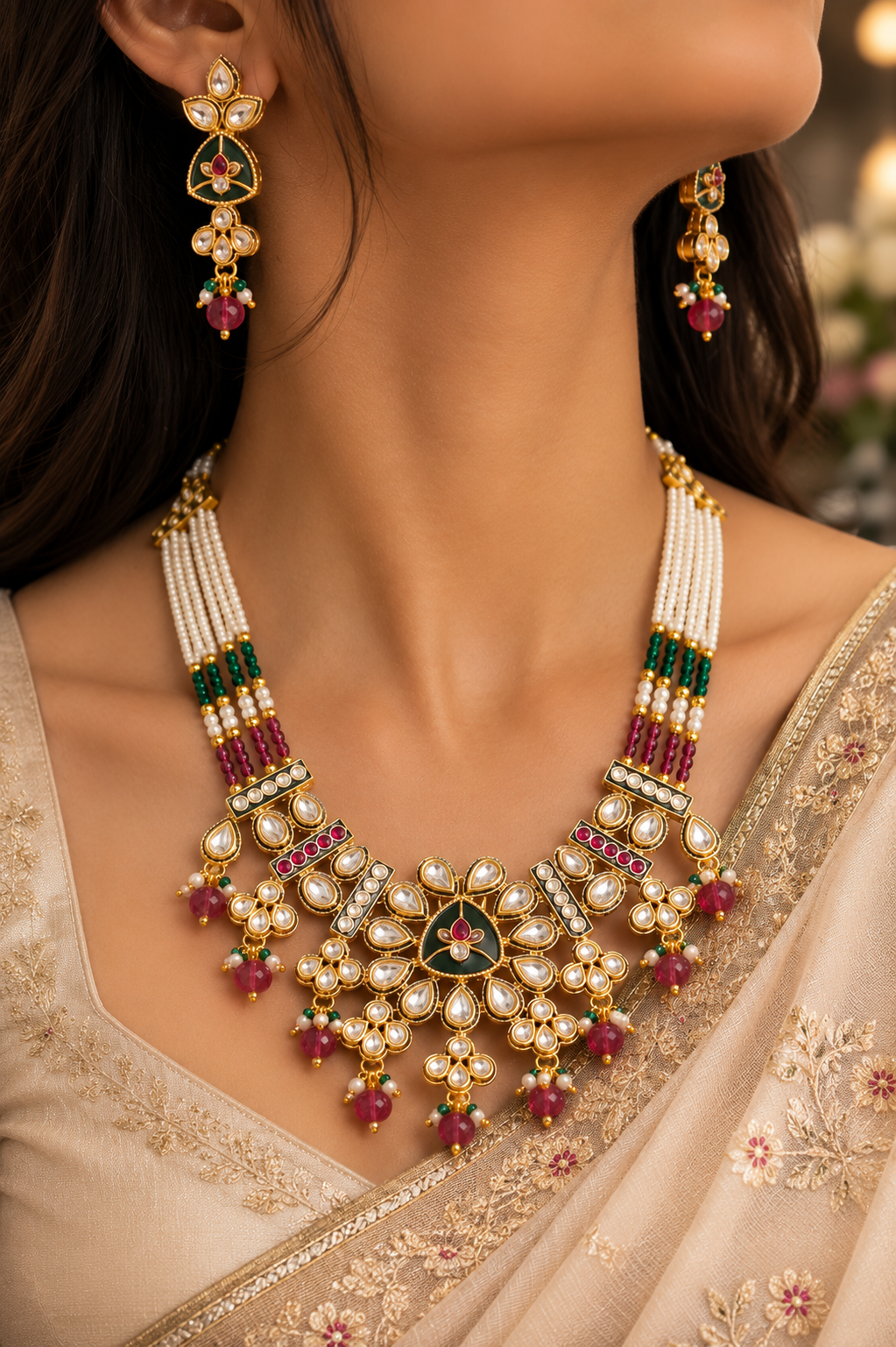 Kundan Moti Rani Haar