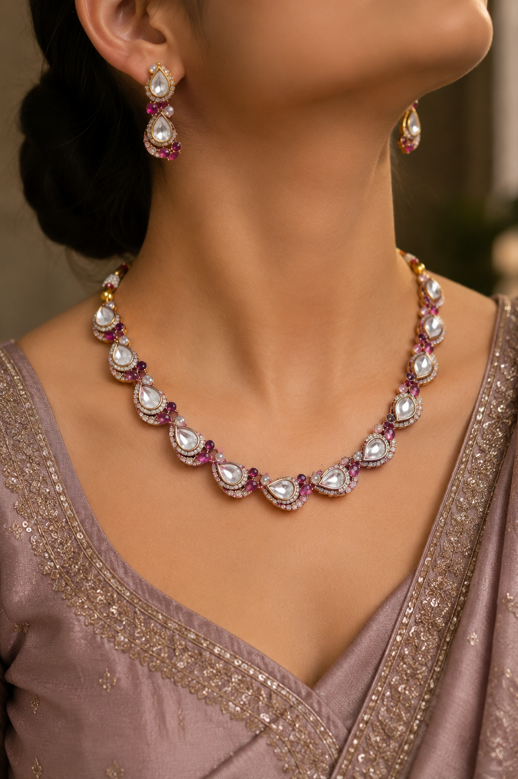 Kundan Moti Set