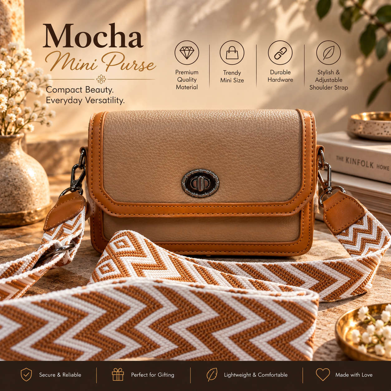 Mocha Mini Purse